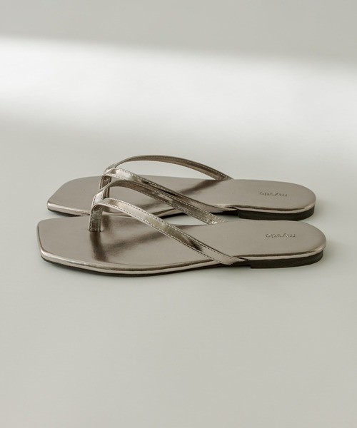 mystic（ミスティック）の「フラットトングサンダル（サンダル・レディース・ブラック/オフホワイト/シルバー・38/36/37）」の8枚目の写真