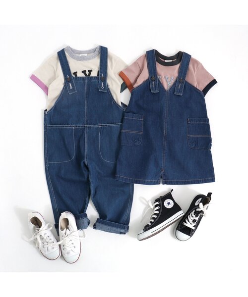 BREEZE（ブリーズ）の「サロペット（サロペット/オーバーオール・キッズ・ブルー/その他10/キナリ・90/100/110/120/80/130）」の4枚目の写真