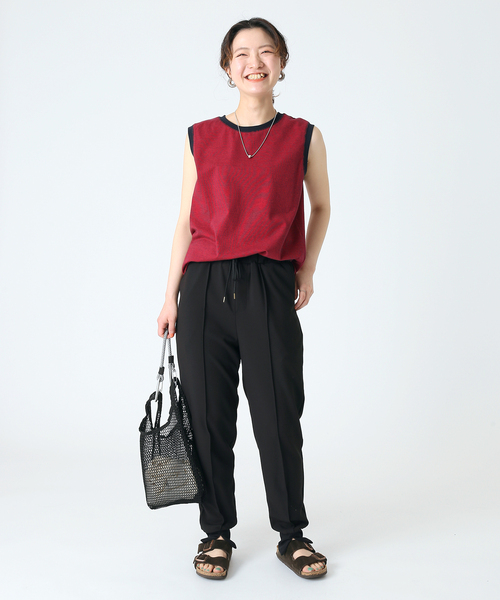 B.C STOCK（ベーセーストック）の「【OUTDOOR PRODUCTS/アウトドアプロダクツ】メッシュショッパーS（ショルダーバッグ・レディース・ブラック/ベージュ/オレンジ・FREE）」の4枚目の写真