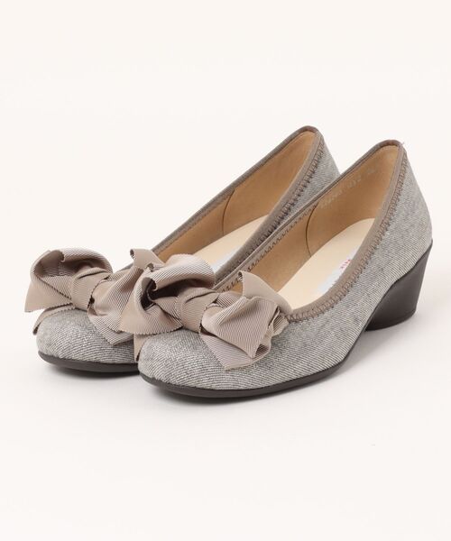 Bridget Birkin（ブリジットバーキン）の「【Bridget Birkin walk】グログランリボンコンフォートパンプス(525203)（パンプス・レディース・ベージュ/ダークベージュ/ブラック/ベージュ系その他/ブラック系その他/グレー系その他・23.5/22.5/24.5/23/24）」の14枚目の写真