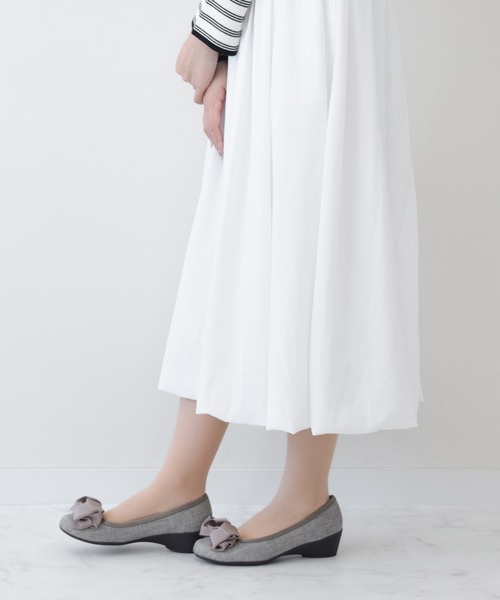 Bridget Birkin（ブリジットバーキン）の「【Bridget Birkin walk】グログランリボンコンフォートパンプス(525203)（パンプス・レディース・ベージュ/ダークベージュ/ブラック/ベージュ系その他/ブラック系その他/グレー系その他・23.5/22.5/24.5/23/24）」の19枚目の写真