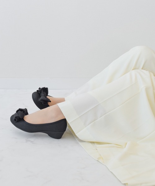 Bridget Birkin（ブリジットバーキン）の「【Bridget Birkin walk】グログランリボンコンフォートパンプス(525203)（パンプス・レディース・ベージュ/ダークベージュ/ブラック/ベージュ系その他/ブラック系その他/グレー系その他・23.5/22.5/24.5/23/24）」の16枚目の写真