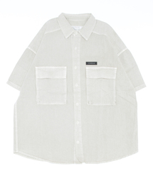 【Re:one】「OVERR」 LABEL CHARCOAL COTTON SHORTS(MA)