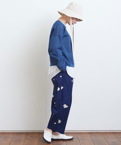いラインアップ yuni（ユニ ）の「ルナファ ペイントドット パンツ Cotton Cupra パンツ
