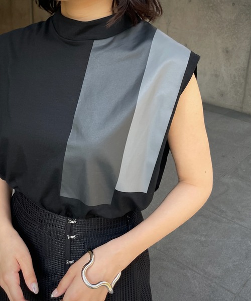 &g'aime（アンジェム）の「【&g’aime】ラインプリントTシャツ（Tシャツ/カットソー・レディース・ホワイト/ブラック・FREE）」の20枚目の写真