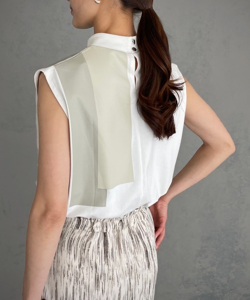 &g'aime（アンジェム）の「【&g’aime】ラインプリントTシャツ（Tシャツ/カットソー・レディース・ホワイト/ブラック・FREE）」の11枚目の写真