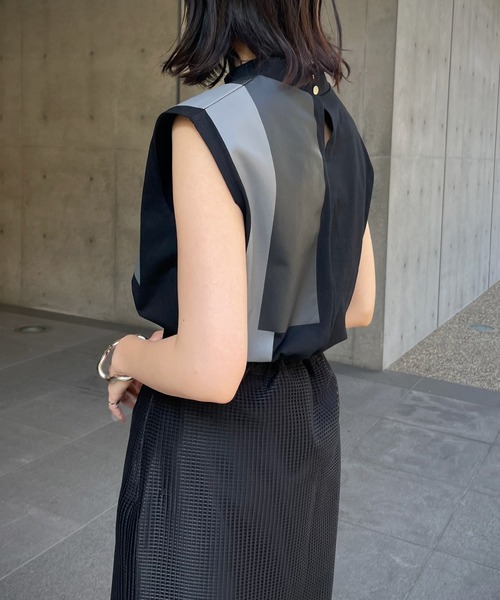 &g'aime（アンジェム）の「【&g’aime】ラインプリントTシャツ（Tシャツ/カットソー・レディース・ホワイト/ブラック・FREE）」の22枚目の写真