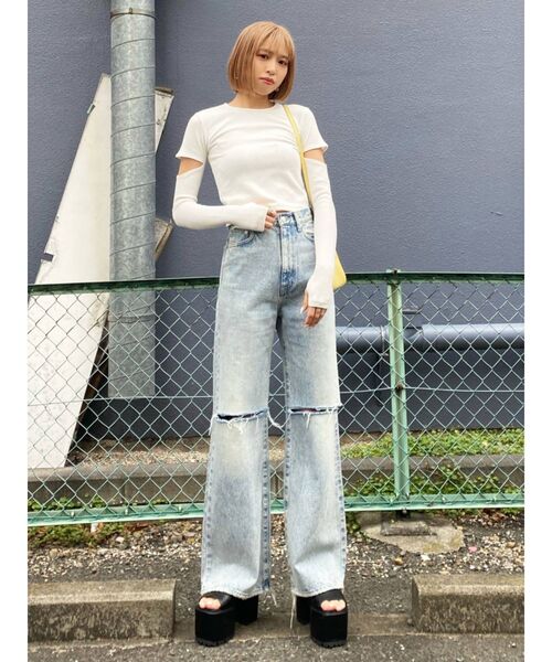 EMODA（エモダ）の「コンビネーションハイヒールサンダル（サンダル・レディース・ブラック/ホワイト・SMALL/MEDIUM/LARGE）」の3枚目の写真