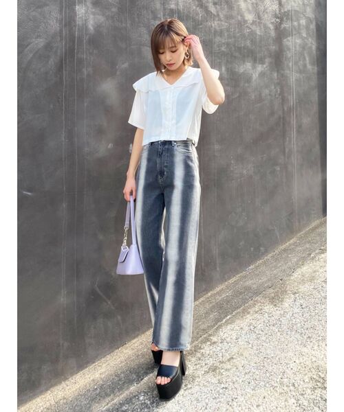 EMODA（エモダ）の「コンビネーションハイヒールサンダル（サンダル・レディース・ブラック/ホワイト・SMALL/MEDIUM/LARGE）」の4枚目の写真