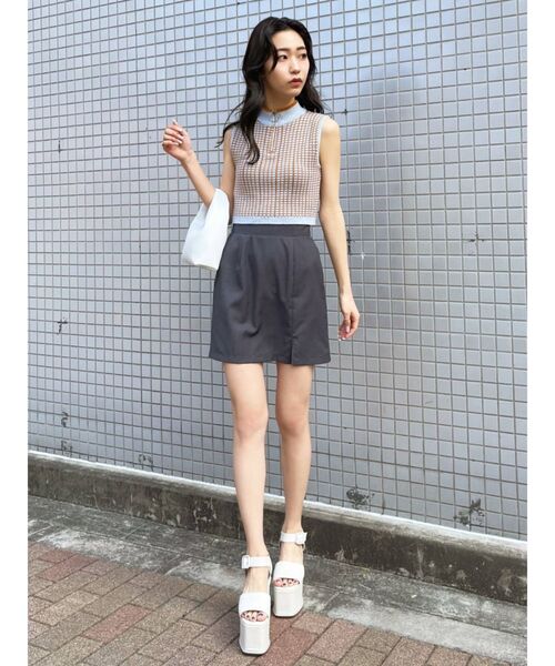 EMODA（エモダ）の「コンビネーションハイヒールサンダル（サンダル・レディース・ブラック/ホワイト・SMALL/MEDIUM/LARGE）」の15枚目の写真