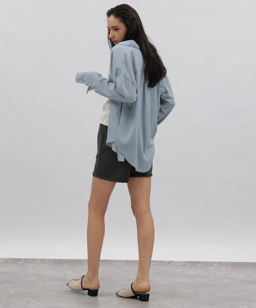 LAKOLE（ラコレ）の「スウェットショーツ / 349116（スウェットパンツ・レディース・ライトブルー/ダークグレー・FREE）」の4枚目の写真