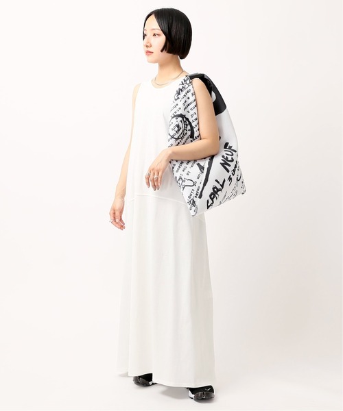 JOINT WORKS（ジョイントワークス）の「ノースリマキシワンピース（ワンピース・レディース・ホワイト/ブラック/ブルー・FREE）」の6枚目の写真