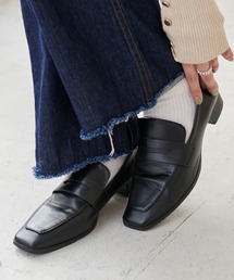 DISCOAT | スクエアトゥコインローファー(ローファー)