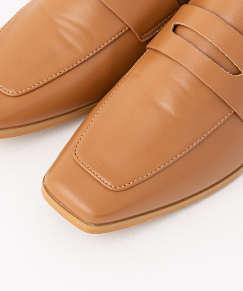 DISCOAT（ディスコート）の「スクエアトゥコインローファー（ローファー・レディース・ブラック/ブラウン/アイボリー/キャメル・SMALL/MEDIUM/LARGE）」の8枚目の写真