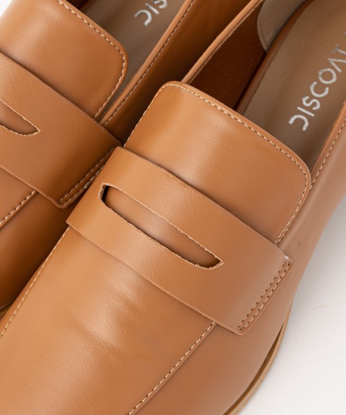 DISCOAT（ディスコート）の「スクエアトゥコインローファー（ローファー・レディース・ブラック/ブラウン/アイボリー/キャメル・SMALL/MEDIUM/LARGE）」の9枚目の写真