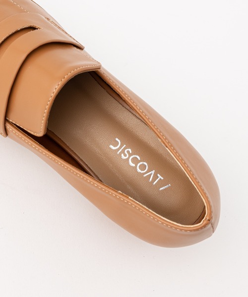 DISCOAT（ディスコート）の「スクエアトゥコインローファー（ローファー・レディース・ブラック/ブラウン/アイボリー/キャメル・SMALL/MEDIUM/LARGE）」の12枚目の写真