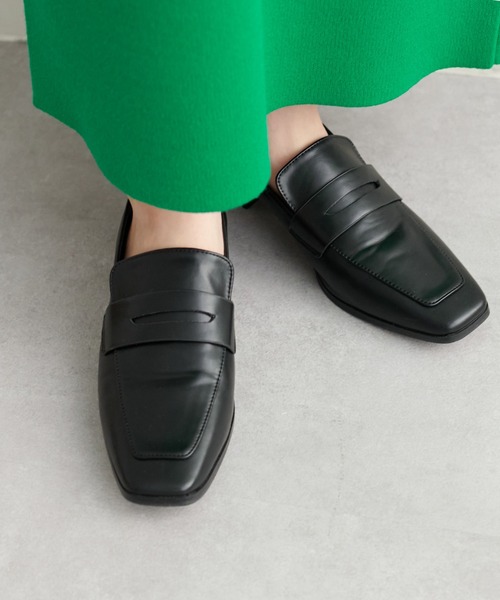 DISCOAT（ディスコート）の「スクエアトゥコインローファー（ローファー・レディース・ブラック/ブラウン/アイボリー/キャメル・SMALL/MEDIUM/LARGE）」の15枚目の写真