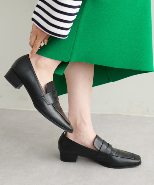 DISCOAT（ディスコート）の「スクエアトゥコインローファー（ローファー・レディース・ブラック/ブラウン/アイボリー/キャメル・SMALL/MEDIUM/LARGE）」の20枚目の写真