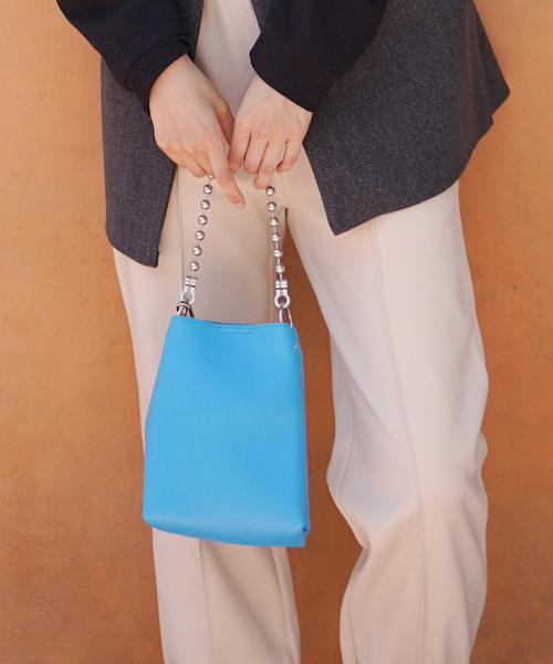 VENCEEXCHANGE(ヴァンスエクスチェンジ)の「ボールチェーン2WAYショルダー(ショルダーバッグ・レディース・オフホワイト/ブラック/オレンジ/ブルー・FREE)」の21枚目の写真