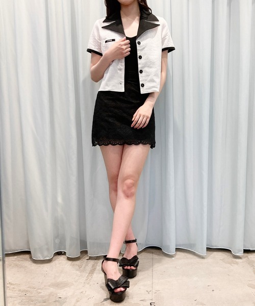 lilLilly（リルリリー）の「リネンシャツジャケット（シャツ/ブラウス・レディース・ホワイト/ブラック/ピンク・FREE）」の17枚目の写真