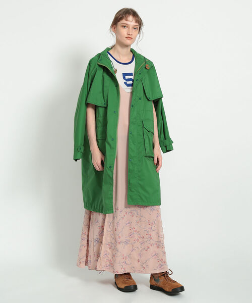 BEAMS BOY(ビームスボーイ)の「maturely / Mountain Parka Coat(マウンテンパーカー・レディース・パープル/グリーン・FREE)」の2枚目の写真