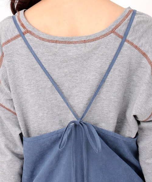 チチカカ(チチカカ)の「ピーチスキンサロペットパンツ(サロペット/オーバーオール・レディース・グリーン/ライトグレー/ネイビー・FREE)」の17枚目の写真