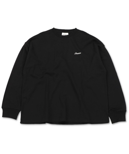 SPINNS(スピンズ)の「【ビッグシルエット】ワンポイントロゴ刺繍 長袖カラーTシャツ(Tシャツ/カットソー・メンズ・ロイヤルブルー/スミクロ/ダークブルー/グリーン系その他/ネイビー/ブラック/ホワイト/サックスブルー/ピンク/レッド/イエロー・ONESIZE)」の13枚目の写真