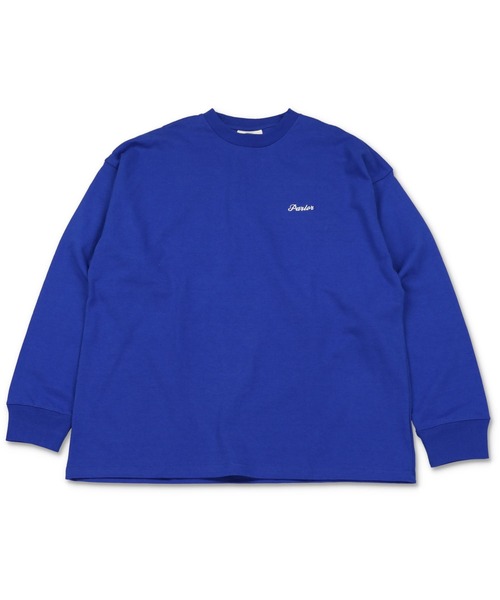 SPINNS(スピンズ)の「【ビッグシルエット】ワンポイントロゴ刺繍 長袖カラーTシャツ(Tシャツ/カットソー・メンズ・ロイヤルブルー/スミクロ/ダークブルー/グリーン系その他/ネイビー/ブラック/ホワイト/サックスブルー/ピンク/レッド/イエロー・ONESIZE)」の18枚目の写真