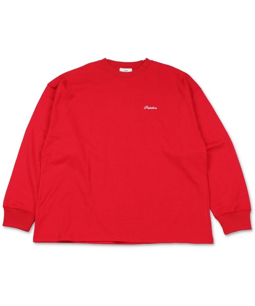 SPINNS(スピンズ)の「【ビッグシルエット】ワンポイントロゴ刺繍 長袖カラーTシャツ(Tシャツ/カットソー・メンズ・ロイヤルブルー/スミクロ/ダークブルー/グリーン系その他/ネイビー/ブラック/ホワイト/サックスブルー/ピンク/レッド/イエロー・ONESIZE)」の21枚目の写真