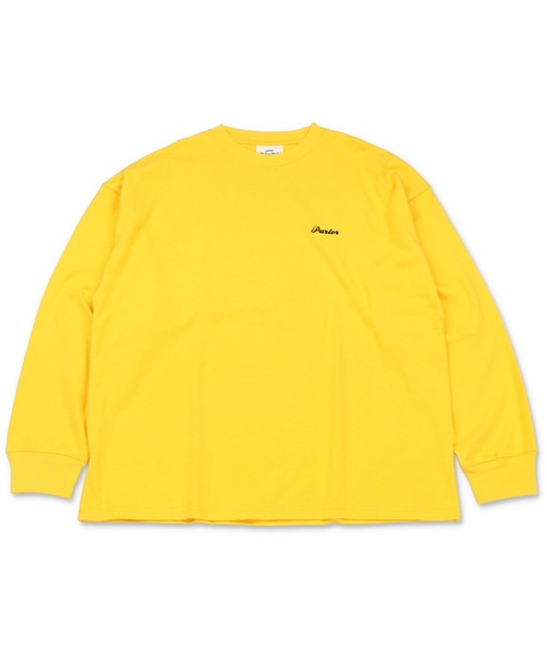 SPINNS(スピンズ)の「【ビッグシルエット】ワンポイントロゴ刺繍 長袖カラーTシャツ(Tシャツ/カットソー・メンズ・ロイヤルブルー/スミクロ/ダークブルー/グリーン系その他/ネイビー/ブラック/ホワイト/サックスブルー/ピンク/レッド/イエロー・ONESIZE)」の19枚目の写真