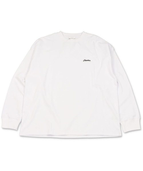 SPINNS(スピンズ)の「【ビッグシルエット】ワンポイントロゴ刺繍 長袖カラーTシャツ(Tシャツ/カットソー・メンズ・ロイヤルブルー/スミクロ/ダークブルー/グリーン系その他/ネイビー/ブラック/ホワイト/サックスブルー/ピンク/レッド/イエロー・ONESIZE)」の12枚目の写真