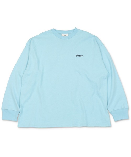 SPINNS(スピンズ)の「【ビッグシルエット】ワンポイントロゴ刺繍 長袖カラーTシャツ(Tシャツ/カットソー・メンズ・ロイヤルブルー/スミクロ/ダークブルー/グリーン系その他/ネイビー/ブラック/ホワイト/サックスブルー/ピンク/レッド/イエロー・ONESIZE)」の22枚目の写真