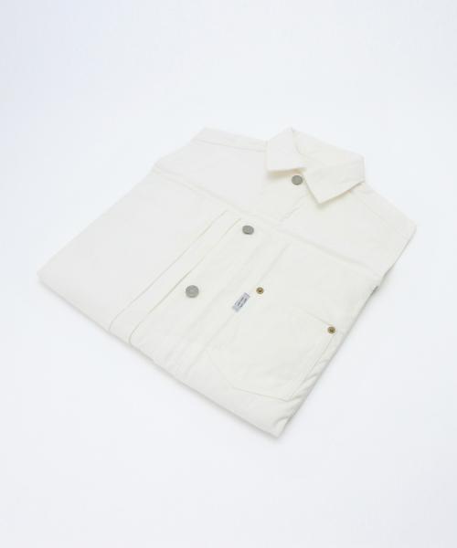 Ray BEAMS（レイビームス）の「20/80 / デニムジャケット クラッチ（クラッチバッグ・レディース・ホワイト・ONE SIZE）」の5枚目の写真