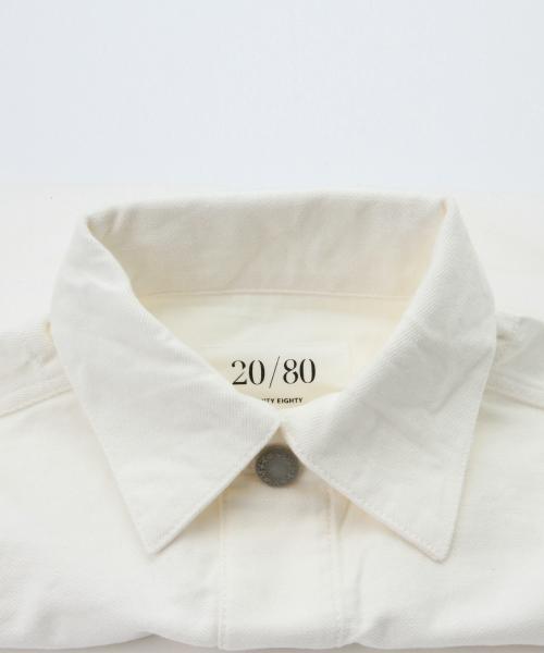 Ray BEAMS（レイビームス）の「20/80 / デニムジャケット クラッチ（クラッチバッグ・レディース・ホワイト・ONE SIZE）」の6枚目の写真