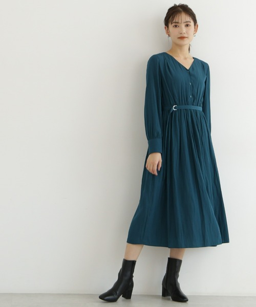 デシンギャザーフレアワンピース ワンピース Beauty Natural Basic ナチュラルビューティーベーシック のワンピース デシンギャザーフレアワンピース 017 を購入できます Natural Beauty Basic Basic ナチュラルビューティーベーシック の