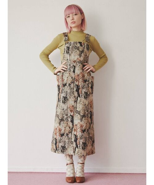 merry jenny（メリージェニー）の「cat cat catジャンスカ（ジャンパースカート・レディース・その他1・FREE）」の7枚目の写真