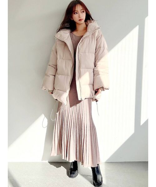 RESEXXY（リゼクシー）の「オーバーパファーコート（ダウンジャケット/コート・レディース・ブラック/ベージュ/アイボリー・FREE）」の15枚目の写真