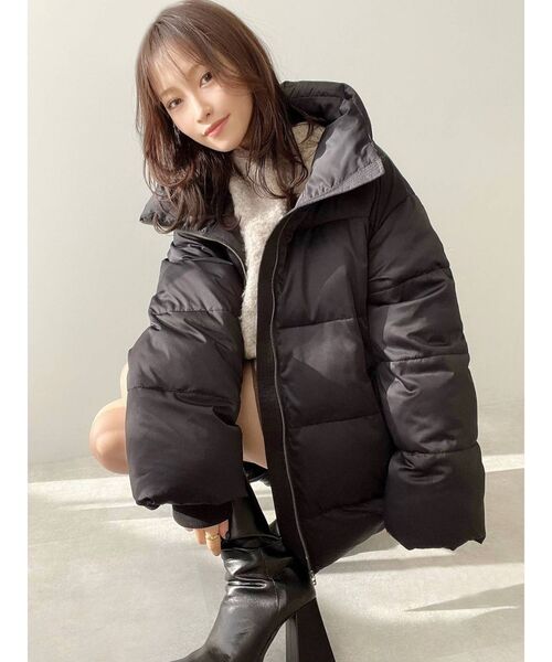 RESEXXY（リゼクシー）の「オーバーパファーコート（ダウンジャケット/コート・レディース・ブラック/ベージュ/アイボリー・FREE）」の20枚目の写真