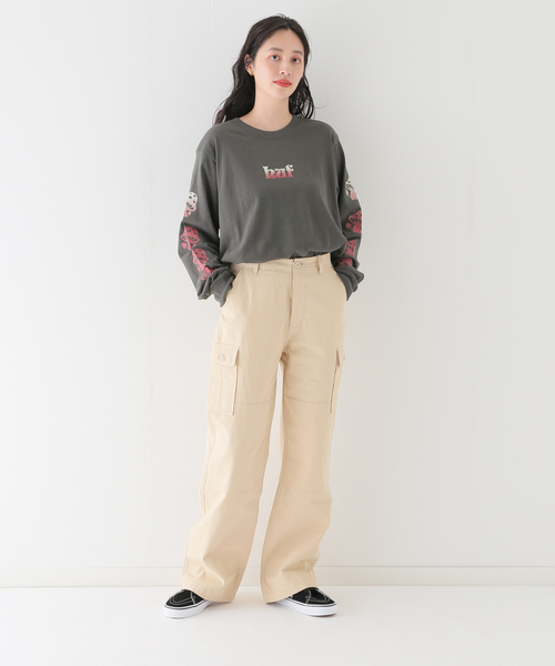 HUF(ハフ)の「【HUF / ハフ】 DOUBLE KNEE カーゴパンツ(カーゴパンツ・レディース・ネイビー/アイボリー・16)」の20枚目の写真