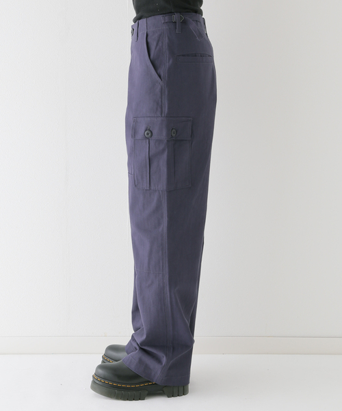 HUF(ハフ)の「【HUF / ハフ】 DOUBLE KNEE カーゴパンツ(カーゴパンツ・レディース・ネイビー/アイボリー・16)」の3枚目の写真