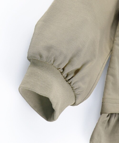 BRANSHES（ブランシェス）の「【WEB限定】裾フリルトレーナー（スウェット・キッズ・チャコールグレー/ベージュ・100/110/120/130/140/150）」の13枚目の写真