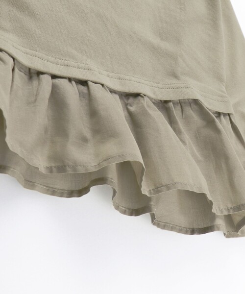 BRANSHES（ブランシェス）の「【WEB限定】裾フリルトレーナー（スウェット・キッズ・チャコールグレー/ベージュ・100/110/120/130/140/150）」の14枚目の写真