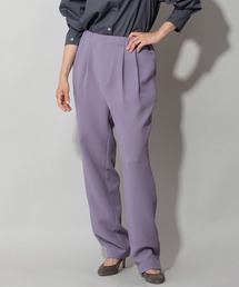 Munich | ポリエステルツイルリラックステーパードパンツ(スラックス)