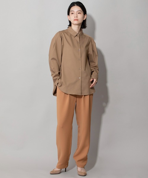 Munich（ミューニック）の「ポリエステルツイルリラックステーパードパンツ（スラックス・レディース・ブラック/パープル/キャメル・S/M/XS）」の20枚目の写真