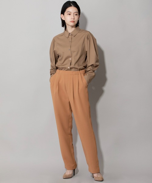 Munich（ミューニック）の「ポリエステルツイルリラックステーパードパンツ（スラックス・レディース・ブラック/パープル/キャメル・S/M/XS）」の8枚目の写真