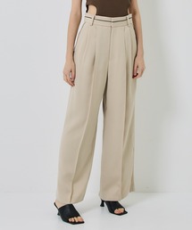 city | 【CITY】ラチネパイピングタックパンツ(スラックス)