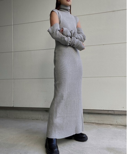 AMAIL（アマイル）の「Chameleon maxi op（ワンピース・レディース・ブラック/グレー/グリーン・FREE）」の3枚目の写真