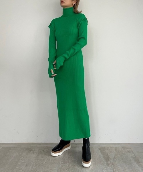 AMAIL（アマイル）の「Chameleon maxi op（ワンピース・レディース・ブラック/グレー/グリーン・FREE）」の12枚目の写真