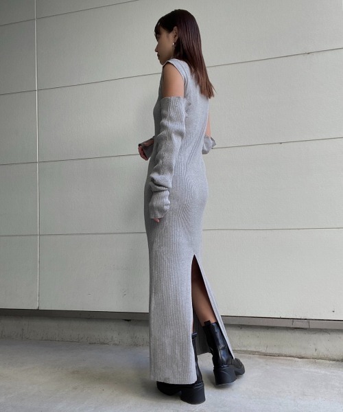 AMAIL（アマイル）の「Chameleon maxi op（ワンピース・レディース・ブラック/グレー/グリーン・FREE）」の6枚目の写真