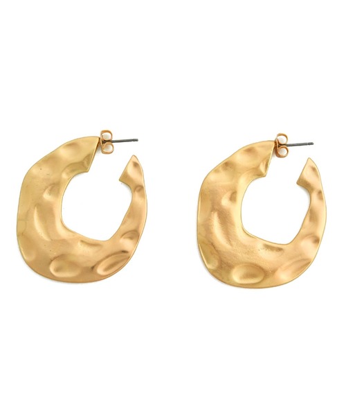 Settimissimo(セッティミッシモ)の「マットエンボスデザインフープピアス(ピアス(両耳用)・レディース・シルバー/ゴールド・FREE)」の7枚目の写真